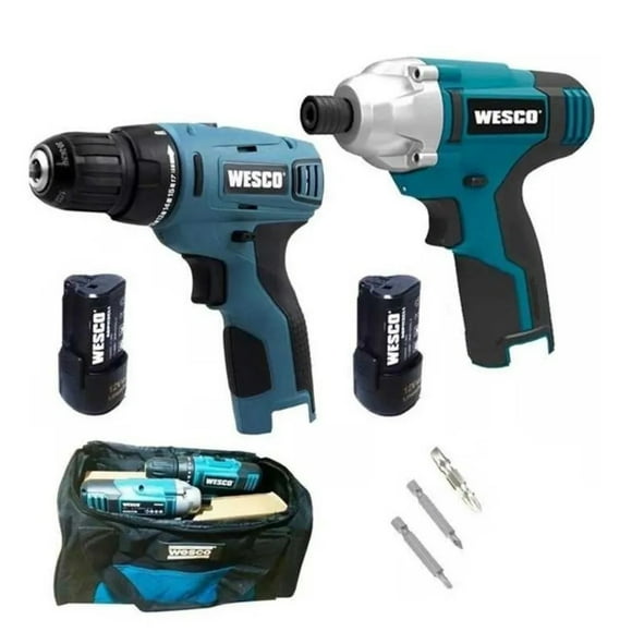 Llave de Impacto + Taladro Inalámbrico + 2 Baterías + Cargador WS1000K2