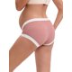 thumbnail image 3 of INSPIRE CHIC Bragas de Maternidad de Cintura Baja en Forma de V de Hielo de Seda Acanalada para Mujeres Color Patchwork Panties de Embarazo 2 Paquetes XXL 1 Marrón Claro 1 Marrón, 3 of 4