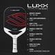 thumbnail image 5 of Pala de Pickleball Selkirk Sport LUXX Control Negro Épico, 5 of 8