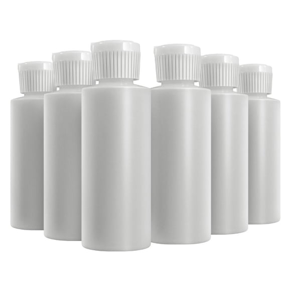 Botellas cilíndricas de plástico South Beach Crafts, 120 ml, paquete de 12