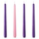 thumbnail image 1 of Juego de 12 velas Taper Candles NIKY, 25 cm, sin perfume, color marfil, 1 of 6