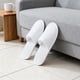 thumbnail image 5 of Zapatillas desechables LYARCHTE, 4 pares, blancas, para hotel o spa, 5 of 7