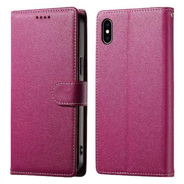 Funda Para Iphone Xs Max– Cuero Premium, 3 Ranuras Para Tarjetas, Protección Contra Impactos