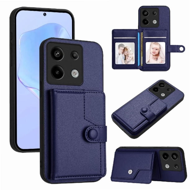 FOXDOCK Funda para Xiaomi POCO X6 con Bloqueo RFID - Diseño Elegante con Cierre de Botón