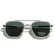 thumbnail image 2 of Gafas De Sol Polarizadas Tr90 Vintage Cuadradas Plateadas, 2 of 8