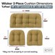 thumbnail image 3 of Juego de cojines para exterior RSH DECOR 112x56 cm para loveseat y 2 sillas, 3 of 8