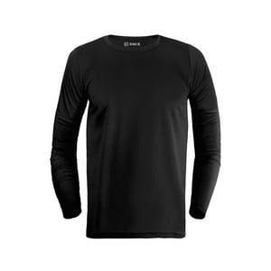 Snix - Polera Deportiva Infantil Dry Fit Manga Larga Negra Talla 12