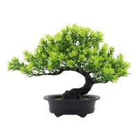 Magideal - Bonsái Artificial, Plantas De Imitación, Plantas Falsas Pequeñas Para Interiores, Decoración De Plantas Artificiales Para Escritorio, Exhibición Verde