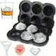 thumbnail image 1 of 1pc Silicone Ice Cube Trays With Lids, 2 Inches Rose Ice Cube Trays With Covers, 6 Cavity Silicone Rose Ice Ball Maker, Easy Release Large Ice Cube Form For Chilled Cocktails, Whiskey, Bourbon & Homem, 1 of 2
