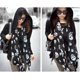 thumbnail image 4 of Suave bufanda de seda de gasa con estampado de calavera, chal ligero de verano para playa, bufandas de moda, hijab para mujeres (negro), 4 of 5