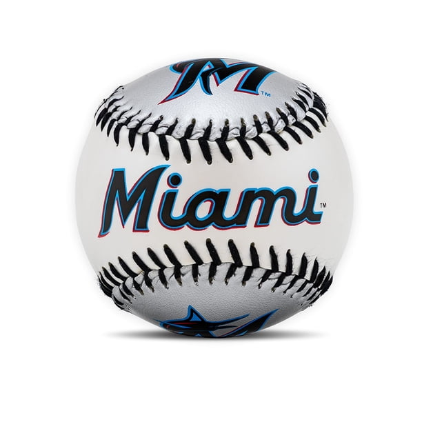 Logotipo del equipo de béisbol Franklin Sports Miami Marlins de la MLB de Toy Baseball