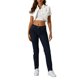 thumbnail image 2 of INSPIRE CHIC Chaqueta de Jean Recortada de Mujer con Cuello Abierto y Manga Corta de Mezclilla Lavada Blanca XL, 2 of 6