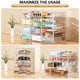 thumbnail image 2 of Organizadores de escritorio YFXCVSL de acrílico, paquete de 3 con 15 cajones, 2 of 7