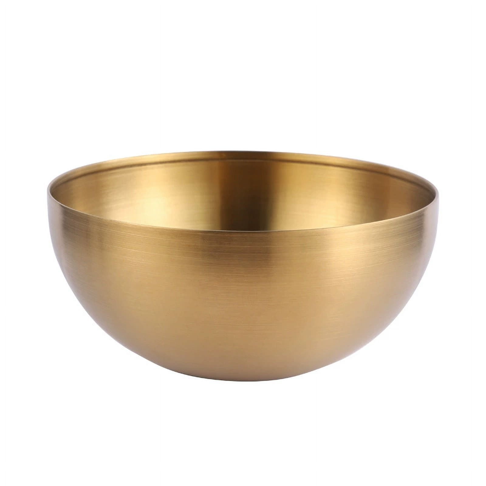 Xmhytop Bowl De Mezcla De Acero Inoxidable 20 Cm - Color Oro, Ideal Para Cocina Y Repostería