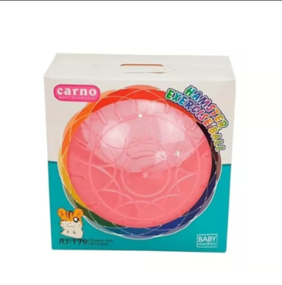 Genérico - Bola Para Hamster Plastica 14,5 Cm Rosa