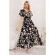 thumbnail image 1 of Maxi Vestido Largo Mujer Cruzado Manga Corta Estampado 3368, 1 of 3