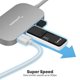 thumbnail image 4 of Hub USB tipo C SABRENT 8 en 1 con HDMI (4K) 3 USB 3.0 1 USB 2.0, 4 of 7