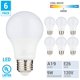 thumbnail image 2 of Bombilla LED KOR 9 W A19 4000 K (luz blanca fría) 750 lúmenes, paquete de 6, 2 of 7