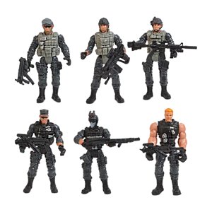 Magideal - Figuras De Acción Realistas De Ranger Del Ejército De 6 Piezas, Figuras Y Accesorios De Hombres Del Ejército De Fuerzas Especiales, Figuras De Acción