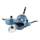 thumbnail image 4 of Bateria de Cocina Aluminio Fantuzzi 7 Piezas Antiadherente Atlantico Azul, 4 of 8