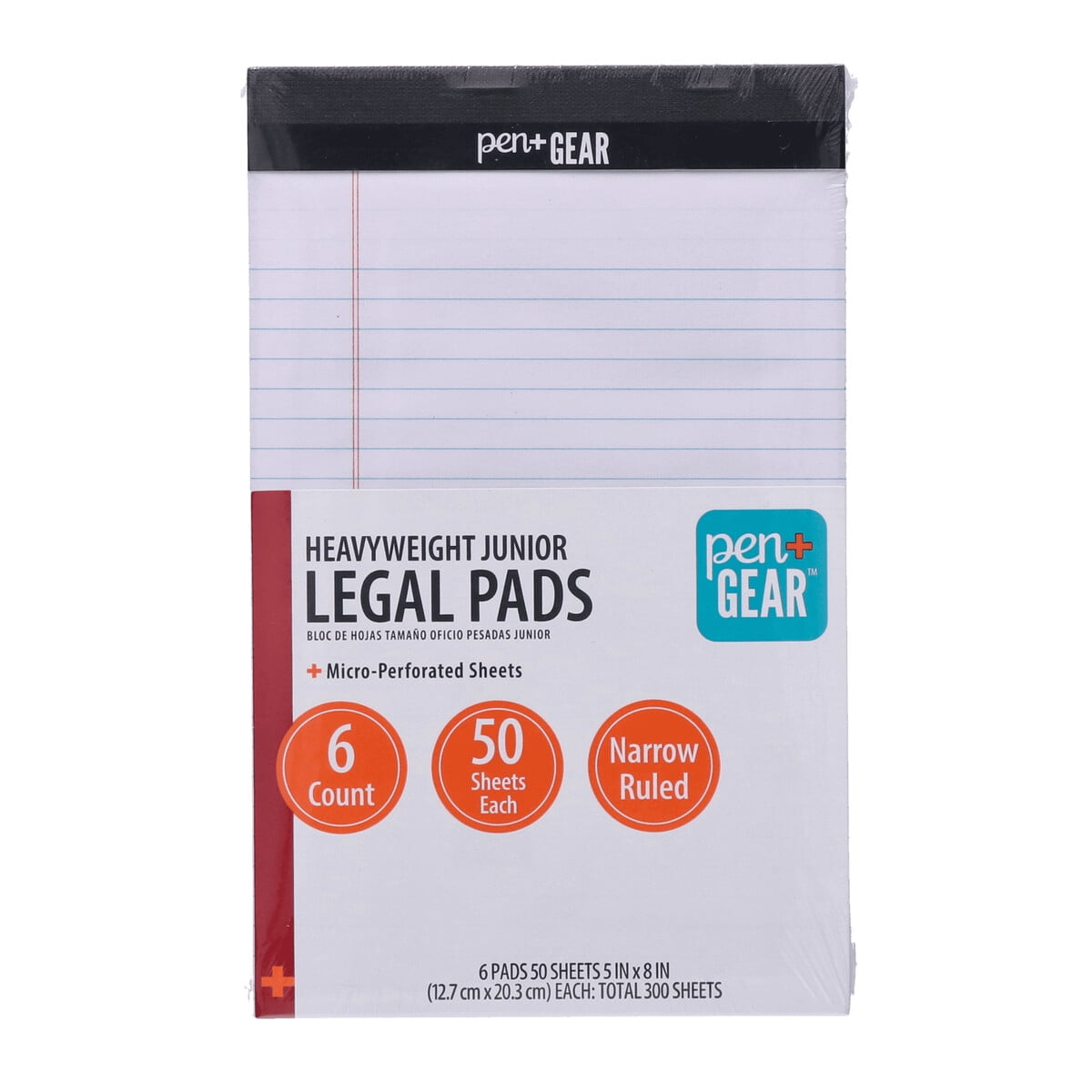 Bloc Legal Pengear 5x8 50 Hojas 6 Unidades Rayado Fino