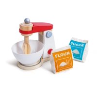 Batidora Toy Kitchen Hape Wooden Mighty Mixer Para Niños Mayores De 3 Años