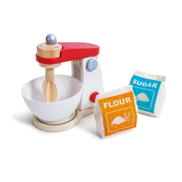 Batidora Toy Kitchen Hape Wooden Mighty Mixer para niños mayores de 3 años
