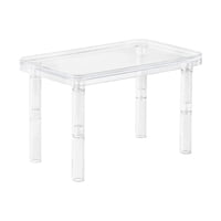 Ioensy - Hámster Plataforma Estante Escritorio Pequeños Animales Plataforma Para Jerbo Ardilla Ratón Transparente