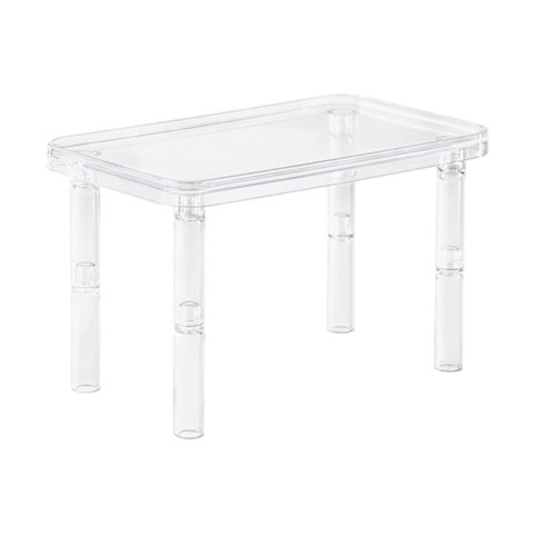 Ioensy - Hámster Plataforma Estante Escritorio Pequeños Animales Plataforma Para Jerbo Ardilla Ratón Transparente