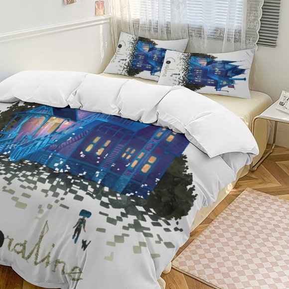 Blue House Coraline Comforter Set Soft 3 Pcs Twin Bedding Sets Thicken for All Season