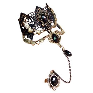 Ioensy - Pulsera De Encaje Steampunk, Pulsera De Boda, Fiesta De Graduación, Cadena De Mano, Joyería