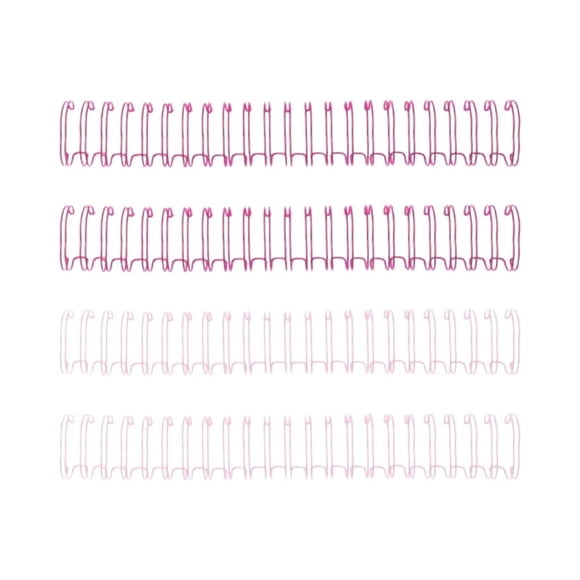 Cinch Wire Espirales 1.58 cm - 4 Unid Rosado American Craft