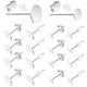 thumbnail image 1 of Pasadores para pendientes VERACT 500 uds acero inoxidable hipoalergénico, 1 of 7