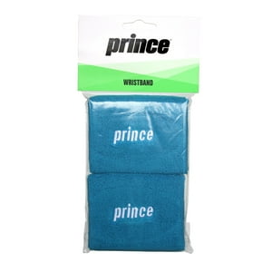 Muñequera Prince Logo Azul Blanca X2 Tenis Padel
