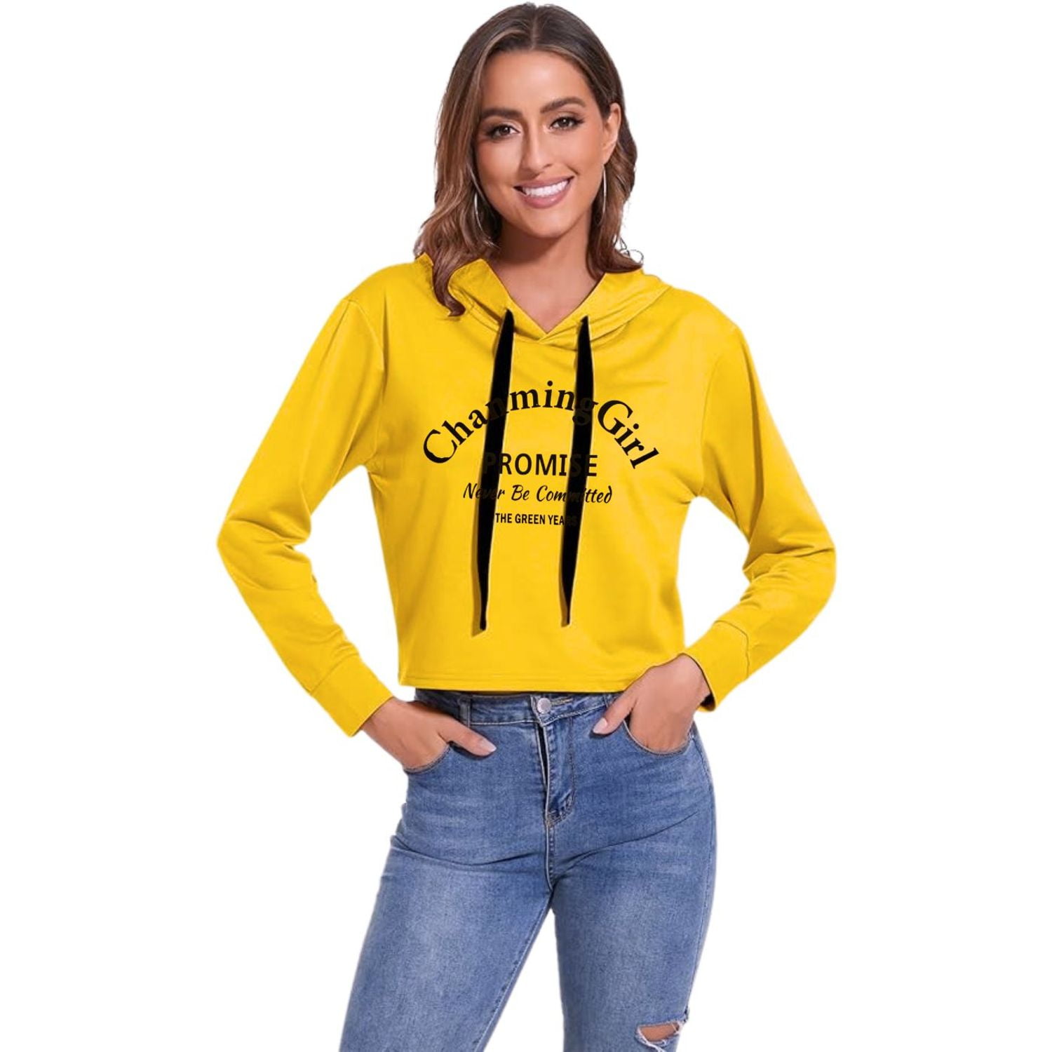 Likeshop - Polerón Deportivo Mujer Corto Gorro Verano Colores 0242