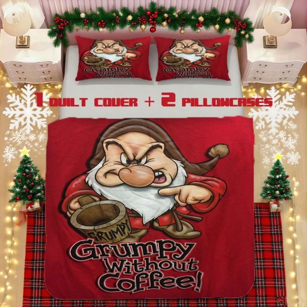 Humorous Clown Soft Printed Bedding Set Made of Polyester Fabric Decorative And Warm