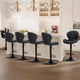 thumbnail image 1 of Juego de 6 taburetes de bar COLAMY, modernos, giratorios, ajustables, negros, 1 of 4