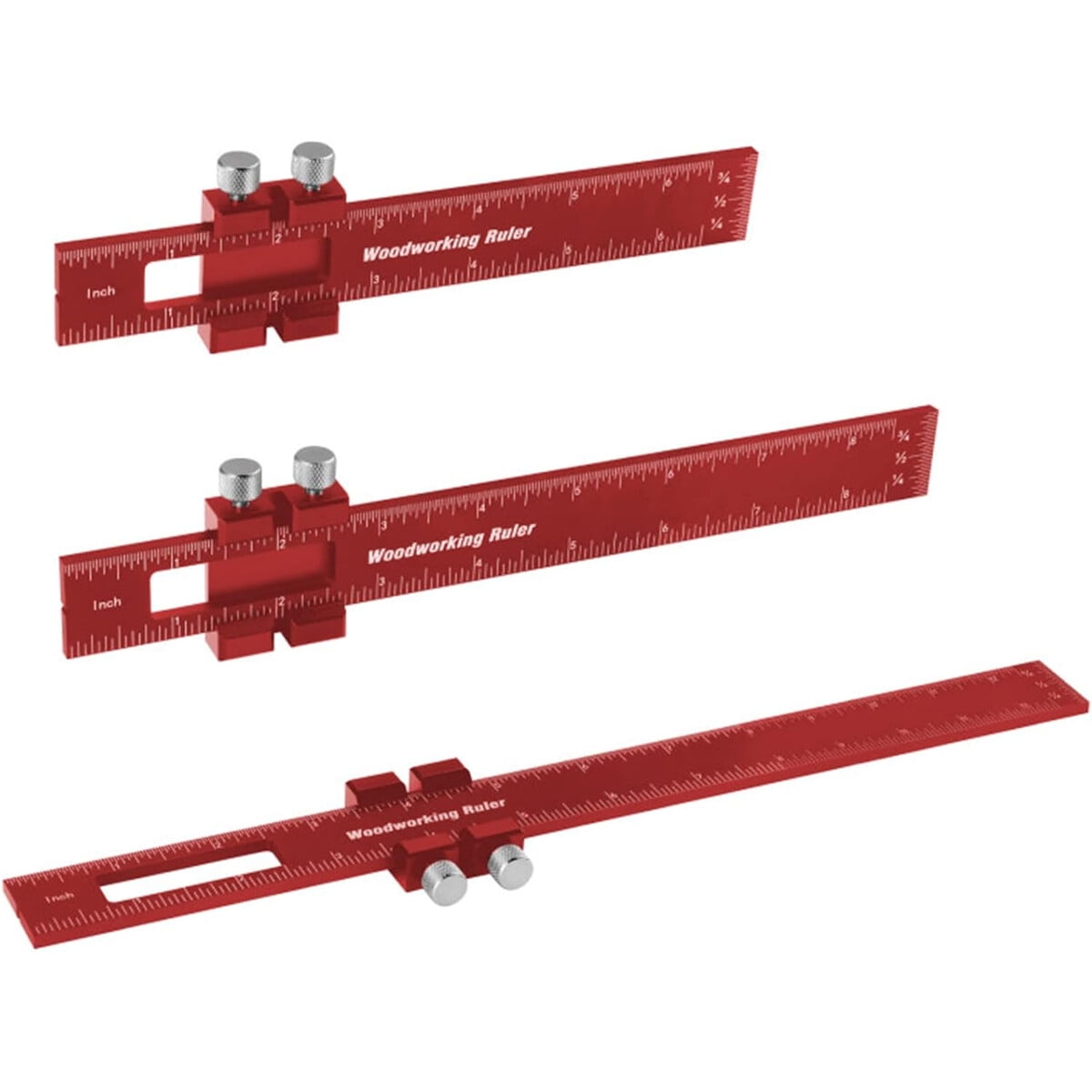 Regla Carpintería Violetfox 3 Unidades Aluminio Cnc