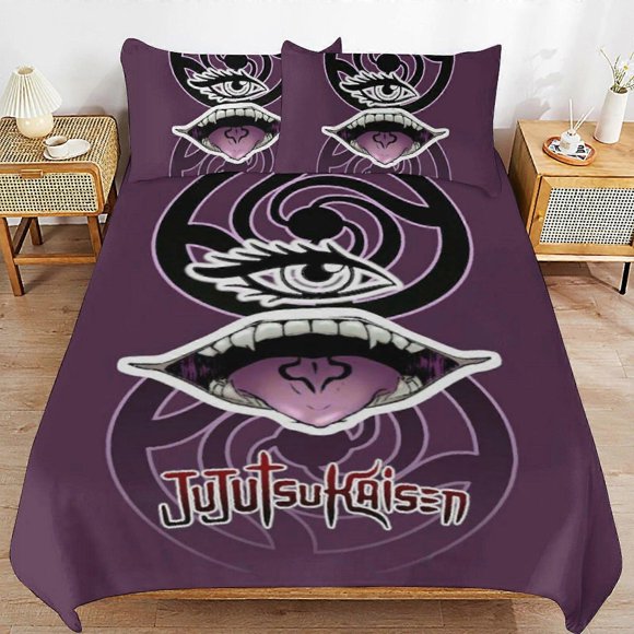 Jujuu isen Bedding Set Duvet Cover Comfortable and Lightweight Cartoon Bedding3 Piece