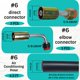 thumbnail image 3 of Kit de Mangueras para AC SMZTools 26 piezas 1,9 m #6 #8 #10 Conexiones, 3 of 8