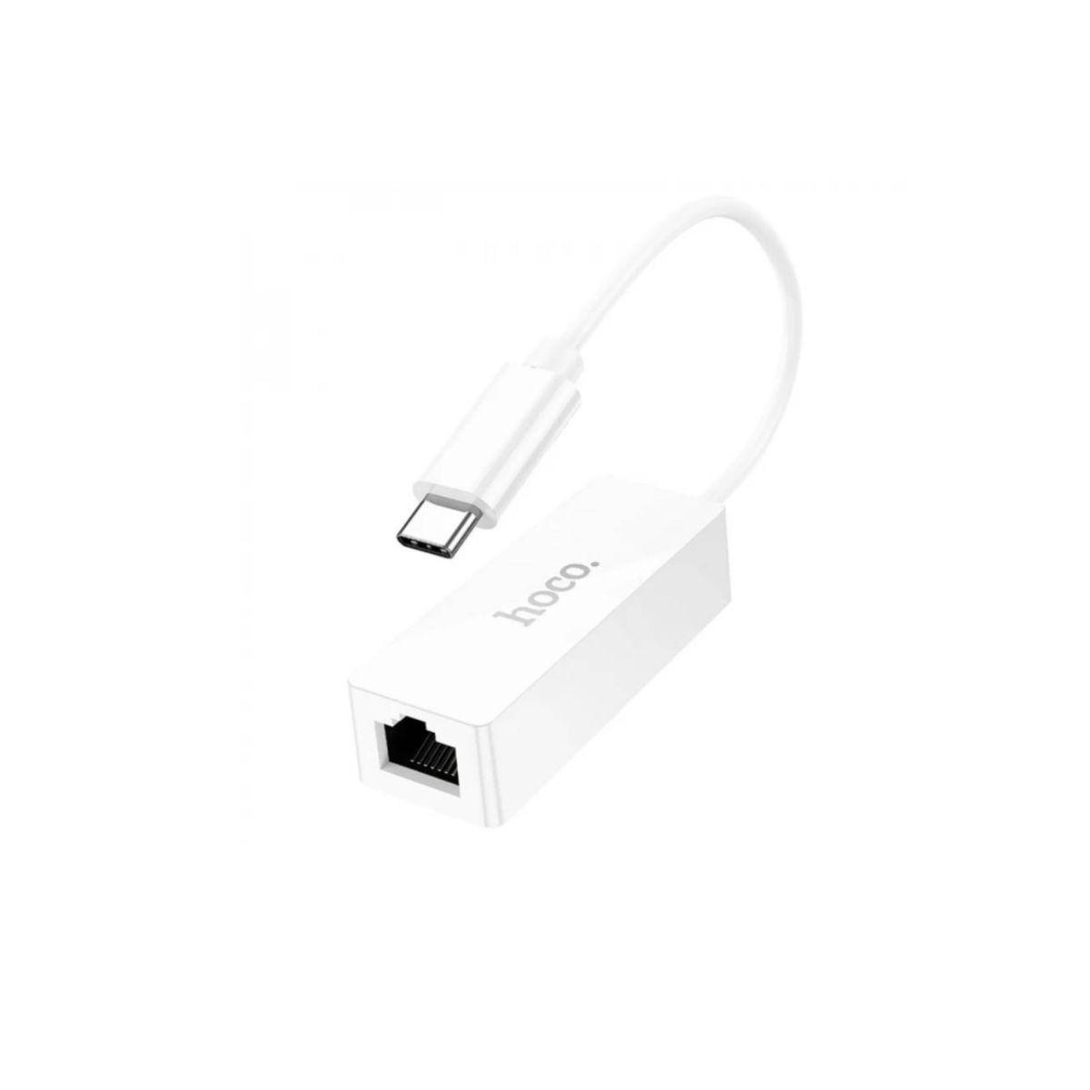 Hoco - Cable Ethernet A Usb C Blanco Ua22
