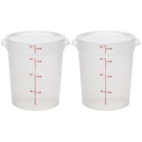 Recipiente De Almacenamiento De Alimentos Cambro De 4 Litros (Paquete De 2) Sin Bpa Con Tapas