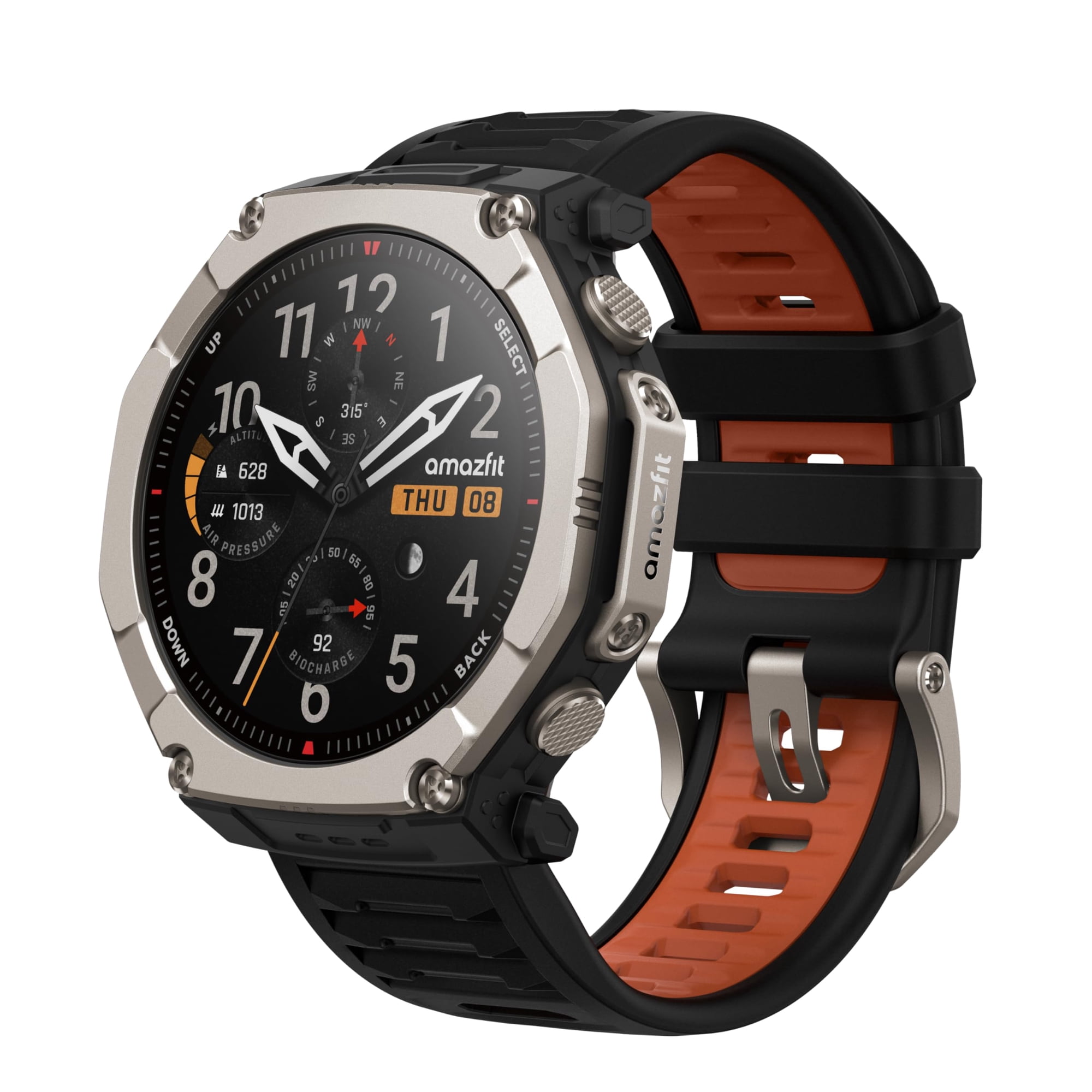 Reloj Inteligente Amazfit T-rex Ultra 2 Gps De Doble Banda 51 Mm Ti Negro