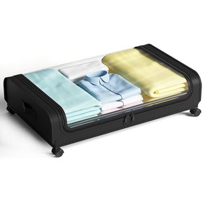 Genérica - Organizador De Ropa Metal P/ Debajo Cama Con Ruedas 80*44Cm