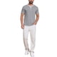 thumbnail image 2 of INSPIRE CHIC Conjunto Camiseta Henley de Hombre con Cuello en V y Bloque de Color con Botones de Manga Corta Talla S Gris Claro, 2 of 5