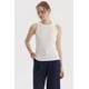 thumbnail image 1 of Polera Mujer Con Bote Pabilo Rib Crudo, 1 of 4