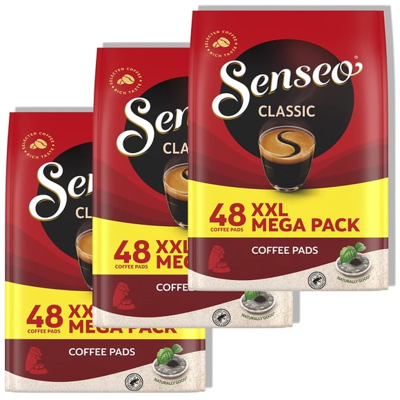 Cápsulas de café Senseo Classic Medium Toast, 144 pastillas, 3 paquetes