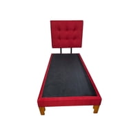 Diseños Valestrini - Cama De Plaza Lino Rojo