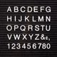 thumbnail image 1 of Cuarteto de personajes de fieltro Helvetica White, 1 pulgada, 1 of 4
