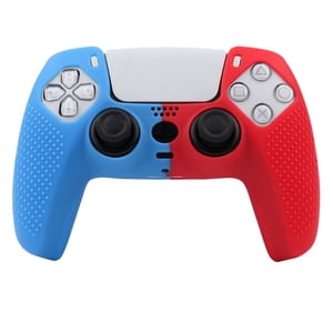 Genérico - Funda Protectora De Silicona Antideslizante Para Joystick Compatible Con El Mando De Playstation 5 - Funda De Agarre Duradera Para Gamepad Accesorios-Azul Rojo